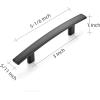 imageRavinte 55 Pack  5316 Curved Cabinet Pulls Matte Black Kitchen Drawer Pulls Arch Cabinet Handles 5316Length 3 Hole CenterBlack