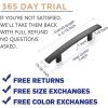 imageRavinte 55 Pack  5316 Curved Cabinet Pulls Matte Black Kitchen Drawer Pulls Arch Cabinet Handles 5316Length 3 Hole CenterBlack