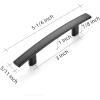 imageRavinte 55 Pack  5316 Curved Cabinet Pulls Matte Black Kitchen Drawer Pulls Arch Cabinet Handles 5316Length 3 Hole CenterBlack