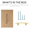 imageRavinte 55 Pack  5316 Curved Cabinet Pulls Matte Black Kitchen Drawer Pulls Arch Cabinet Handles 5316Length 3 Hole CenterBrushed Brass