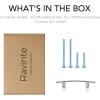 imageRavinte 55 Pack  5316 Curved Cabinet Pulls Matte Black Kitchen Drawer Pulls Arch Cabinet Handles 5316Length 3 Hole CenterBrushed Nickel