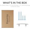 imageRavinte 55 Pack  5316 Curved Cabinet Pulls Matte Black Kitchen Drawer Pulls Arch Cabinet Handles 5316Length 3 Hole CenterBrushed Nickel