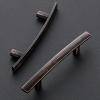 imageRavinte 55 Pack  5316 Curved Cabinet Pulls Matte Black Kitchen Drawer Pulls Arch Cabinet Handles 5316Length 3 Hole CenterOil Rubbed Bronze