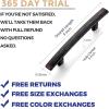 imageRavinte 55 Pack  5316 Curved Cabinet Pulls Matte Black Kitchen Drawer Pulls Arch Cabinet Handles 5316Length 3 Hole CenterOil Rubbed Bronze