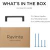 imageRavinte Square Cabinet Handles 10 Pack Solid Kitchen Cabinet Pulls Drawer Pulls Kitchen Cabinet Hardware Flat Handles 3 Inch Matte Black10