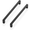 imageRavinte Square Cabinet Handles 10 Pack Solid Kitchen Cabinet Pulls Drawer Pulls Kitchen Cabinet Hardware Flat Handles 3 Inch Matte Black10