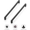 imageRavinte Square Cabinet Handles 10 Pack Solid Kitchen Cabinet Pulls Drawer Pulls Kitchen Cabinet Hardware Flat Handles 3 Inch Matte Black10