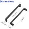 imageRavinte Square Cabinet Handles 10 Pack Solid Kitchen Cabinet Pulls Drawer Pulls Kitchen Cabinet Hardware Flat Handles 3 Inch Matte Black10