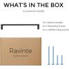 imageRavinte Square Cabinet Handles 10 Pack Solid Kitchen Cabinet Pulls Drawer Pulls Kitchen Cabinet Hardware Flat Handles 3 Inch Matte Black10