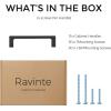 imageRavinte Square Cabinet Handles 10 Pack Solid Kitchen Cabinet Pulls Drawer Pulls Kitchen Cabinet Hardware Flat Handles 3 Inch Matte Black15