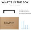 imageRavinte Square Cabinet Handles 10 Pack Solid Kitchen Cabinet Pulls Drawer Pulls Kitchen Cabinet Hardware Flat Handles 3 Inch Matte Black20