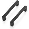 imageRavinte Square Cabinet Handles 10 Pack Solid Kitchen Cabinet Pulls Drawer Pulls Kitchen Cabinet Hardware Flat Handles 3 Inch Matte Black30