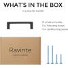 imageRavinte Square Cabinet Handles 10 Pack Solid Kitchen Cabinet Pulls Drawer Pulls Kitchen Cabinet Hardware Flat Handles 3 Inch Matte Black35