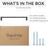 imageRavinte Square Cabinet Handles 10 Pack Solid Kitchen Cabinet Pulls Drawer Pulls Kitchen Cabinet Hardware Flat Handles 3 Inch Matte Black35