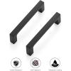 imageRavinte Square Cabinet Handles 10 Pack Solid Kitchen Cabinet Pulls Drawer Pulls Kitchen Cabinet Hardware Flat Handles 3 Inch Matte Black40