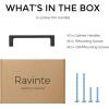 imageRavinte Square Cabinet Handles 10 Pack Solid Kitchen Cabinet Pulls Drawer Pulls Kitchen Cabinet Hardware Flat Handles 3 Inch Matte Black40