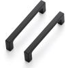 imageRavinte Square Cabinet Handles 10 Pack Solid Kitchen Cabinet Pulls Drawer Pulls Kitchen Cabinet Hardware Flat Handles 3 Inch Matte Black40