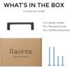 imageRavinte Square Cabinet Handles 10 Pack Solid Kitchen Cabinet Pulls Drawer Pulls Kitchen Cabinet Hardware Flat Handles 3 Inch Matte Black40