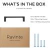 imageRavinte Square Cabinet Handles 10 Pack Solid Kitchen Cabinet Pulls Drawer Pulls Kitchen Cabinet Hardware Flat Handles 3 Inch Matte Black50