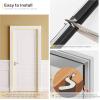 imageWeather Stripping Door Seal Strip Soundproof Q Foam Weather Stripping for Door Frame Exterior Door Weather Stripping for Large Gap Easy to InstallBlack 26FTBlack