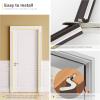 imageWeather Stripping Door Seal Strip Soundproof Q Foam Weather Stripping for Door Frame Exterior Door Weather Stripping for Large Gap Easy to InstallBlack 26FTWhite