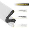 imageWeather Stripping Door Seal Strip Soundproof Q Foam Weather Stripping for Door Frame Exterior Door Weather Stripping for Large Gap Easy to InstallBlack 26FTWhite
