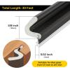 imageWeather Stripping Door Seal Strip Soundproof Q Foam Weather Stripping for Door Frame Exterior Door Weather Stripping for Large Gap Easy to InstallBlack 26FTWhite
