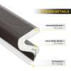 imageWeather Stripping Door Seal Strip Soundproof Q Foam Weather Stripping for Door Frame Exterior Door Weather Stripping for Large Gap Easy to InstallBlack 26FTBrown