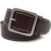 imageMens Genuine Leather Belts with Solid Brass Gold Buckle TopGrain One Piece Leather Dress Casual Belts For MenSilver Buckle S Tan