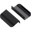 imageRavinte 10 Pack Finger Pulls for Cabinets 224mm881quot Hole Center Tab Cabinet Handle Matte Black Finger Edge Pulls Concealed Handles for Kitchen Drawer Finger Cabinet Pulls 300mm1181quot Length25