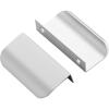 imageRavinte 15 Pack Finger Pulls for Cabinets  64mm252in Hole Center Tab Handle  Silver Edge Pulls Concealed Handles for Kitchen Drawer  80mm315in Length40