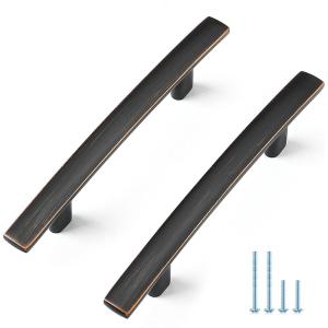 imageRavinte 20 Pack 712 Inch OilRubbed Bronze Curved Cabinet Handles Drawer Pulls for Kitchen Cupboard Arch Pulls for Dresser Drawer Cabinet Hardware3