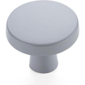 imageRavinte 25 Pack Drawer Pulls 114 Inch Kitchen Cabinet Knobs Solid Round Dresser Drawer Knobs Matte Black Dresser Knobs Drawer Knobs Simple Cabinet Hardware for Cupboard Drawer PullsGray