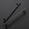 image10 Pack 738 Cabinet Pulls Flat Black Stainless Steel Kitchen Cupboard Handles Cabinet Handles 738Length 5 Hole Center18