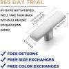 imageRavinte 1 Pack 134 inch Curved Cabinet Pulls Matte Black Kitchen Cupboard Handles Cabinet Handles 175LengthBrushed Nickel