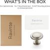 imageRavinte 1 Pack Brushed Nickel Cabinet Pulls 114 inch Kitchen Cabinet Knobs Drawer Knobs Dresser Drawer Pulls Door Dresser Handles for CupboardBrushed Nickel