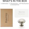 imageRavinte 1 Pack Brushed Nickel Cabinet Pulls 114 inch Kitchen Cabinet Knobs Drawer Knobs Dresser Drawer Pulls Door Dresser Handles for CupboardBrushed Nickel