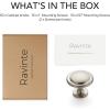 imageRavinte 1 Pack Brushed Nickel Cabinet Pulls 114 inch Kitchen Cabinet Knobs Drawer Knobs Dresser Drawer Pulls Door Dresser Handles for CupboardBrushed Nickel