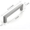 imageRavinte 10 Pack 3 Inch Kitchen Square Cabinet Handles Satin Nickel Cabinet Pulls Brushed Nickel Drawer Pulls Kitchen Cabinet Hardware Kitchen Handles for Cabinets Cupboard Handles Drawer Handles10