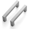 imageRavinte 10 Pack 3 Inch Kitchen Square Cabinet Handles Satin Nickel Cabinet Pulls Brushed Nickel Drawer Pulls Kitchen Cabinet Hardware Kitchen Handles for Cabinets Cupboard Handles Drawer Handles10