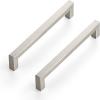 imageRavinte 10 Pack 3 Inch Kitchen Square Cabinet Handles Satin Nickel Cabinet Pulls Brushed Nickel Drawer Pulls Kitchen Cabinet Hardware Kitchen Handles for Cabinets Cupboard Handles Drawer Handles10