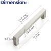 imageRavinte 10 Pack 3 Inch Kitchen Square Cabinet Handles Satin Nickel Cabinet Pulls Brushed Nickel Drawer Pulls Kitchen Cabinet Hardware Kitchen Handles for Cabinets Cupboard Handles Drawer Handles60