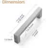 imageRavinte 10 Pack 3 Inch Kitchen Square Cabinet Handles Satin Nickel Cabinet Pulls Brushed Nickel Drawer Pulls Kitchen Cabinet Hardware Kitchen Handles for Cabinets Cupboard Handles Drawer Handles10