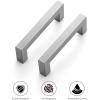 imageRavinte 10 Pack 3 Inch Kitchen Square Cabinet Handles Satin Nickel Cabinet Pulls Brushed Nickel Drawer Pulls Kitchen Cabinet Hardware Kitchen Handles for Cabinets Cupboard Handles Drawer Handles10