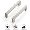 imageRavinte 10 Pack 3 Inch Kitchen Square Cabinet Handles Satin Nickel Cabinet Pulls Brushed Nickel Drawer Pulls Kitchen Cabinet Hardware Kitchen Handles for Cabinets Cupboard Handles Drawer Handles10