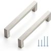 imageRavinte 10 Pack 3 Inch Kitchen Square Cabinet Handles Satin Nickel Cabinet Pulls Brushed Nickel Drawer Pulls Kitchen Cabinet Hardware Kitchen Handles for Cabinets Cupboard Handles Drawer Handles60
