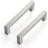 imageRavinte 10 Pack 3 Inch Kitchen Square Cabinet Handles Satin Nickel Cabinet Pulls Brushed Nickel Drawer Pulls Kitchen Cabinet Hardware Kitchen Handles for Cabinets Cupboard Handles Drawer Handles10