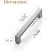 imageRavinte 10 Pack 3 Inch Kitchen Square Cabinet Handles Satin Nickel Cabinet Pulls Brushed Nickel Drawer Pulls Kitchen Cabinet Hardware Kitchen Handles for Cabinets Cupboard Handles Drawer Handles10