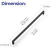 imageRavinte 10 Pack 3 Inch Square Cabinet Handles  Matte Black Drawer Pulls Kitchen Cabinet Hardware10