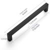 imageRavinte 10 Pack 3 Inch Square Cabinet Handles  Matte Black Drawer Pulls Kitchen Cabinet Hardware10